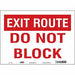 J7937 Safety Sign 10 in x 14 in Vinyl