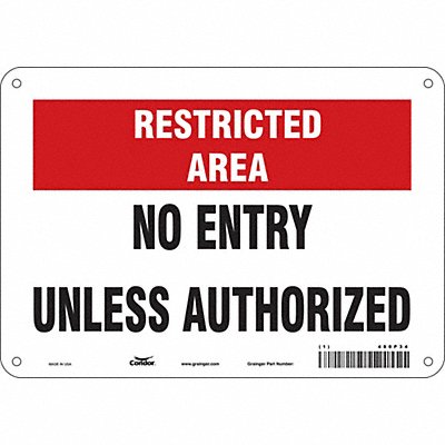 Safety Sign 7 inx10 in Polyethylene