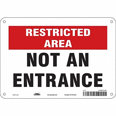 Safety Sign 7 inx10 in Polyethylene