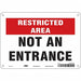 Safety Sign 7 inx10 in Polyethylene