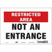 Safety Sign 7 inx10 in Vinyl