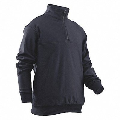 Grid Fleece Job L Regular Navy