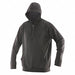 Grid Fleece Hoodie XL Regular Black