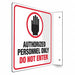 Safety Sign 8 inx8 in PETG