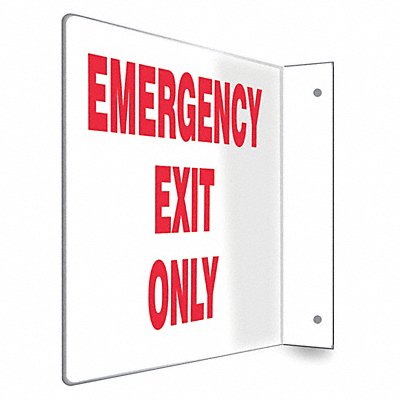 Safety Sign 8 in x 12 in PETG