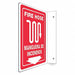Safety Sign 12 in x 9 in PETG