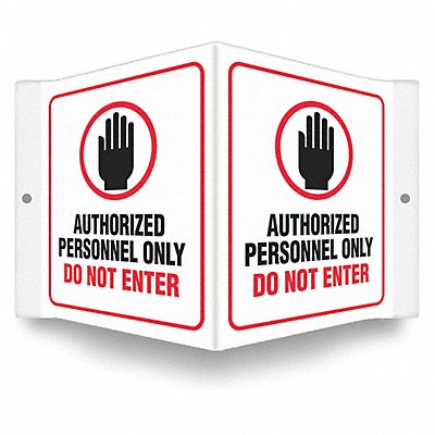 Safety Sign 6 inx8 1/2 in PETG