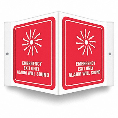 Safety Sign 6 in x 8 1/2 in PETG
