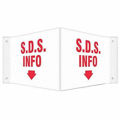 Safety Sign 8 inx18 in PETG