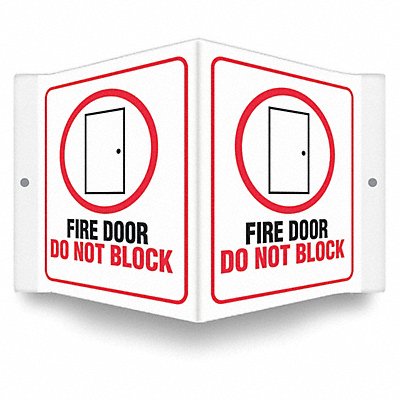 Safety Sign 6 in x 8 1/2 in PETG