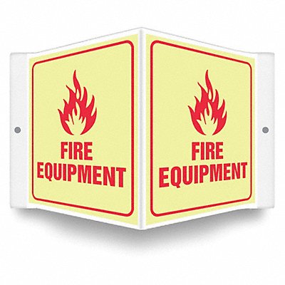 Safety Sign 6 inx8 1/2 in PETG