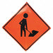 Workers Ahead Traffic Sign 36 x 36 