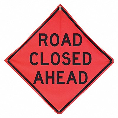 Road Closed Ahead Traffic Sign 48 x 48 