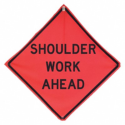 Shoulder Work Traffic Sign 48 x 48 