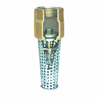 Foot Valve 3/4 Sz NPT 1-3/8 L 1-3/8 W