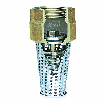 Foot Valve 2 Size NPT 3-1/2 L 3-1/2 W