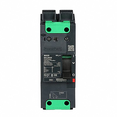 Circuit Breaker 25A 2P 525VAC BDL