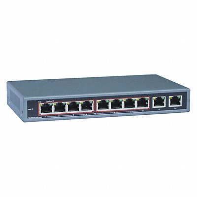 PoE Switch 8 Camera Inputs 12VDC Input