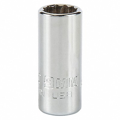 Socket Steel Chrome 9 mm