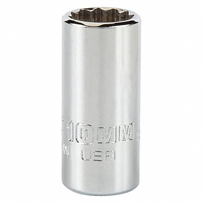 Socket Steel Chrome 10 mm