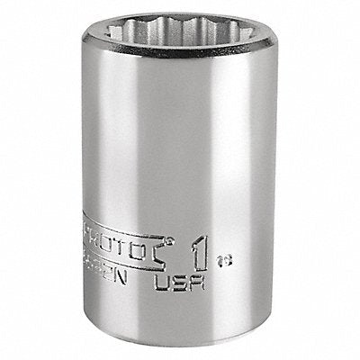 Socket Steel Chrome 1 in