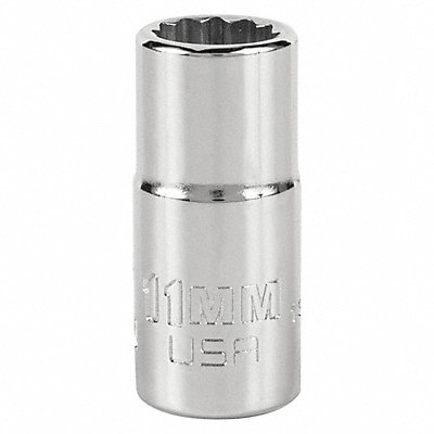 Socket Steel Chrome 11 mm