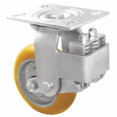 Shock-Absorbing Plate Caster Swivel