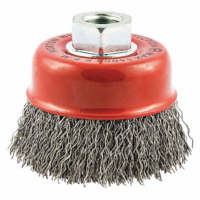 Cup Brush Crimped 3 Dia Arbor Hole