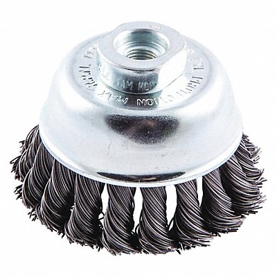 Cup Brush Crimped 2-3/4 Dia Arbor Hole