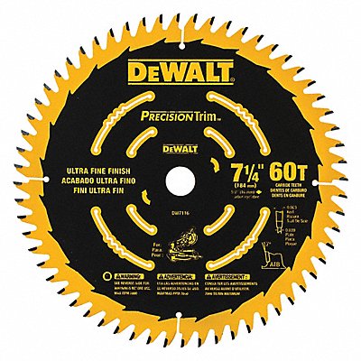 Circular Saw Blade 7 1/4 in 60 Teeth