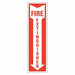 Rflct Fire Extinguisher Sign 14x4in Alum