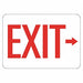 Exit Sign 7 in x 10 in Non-PVC Polymer
