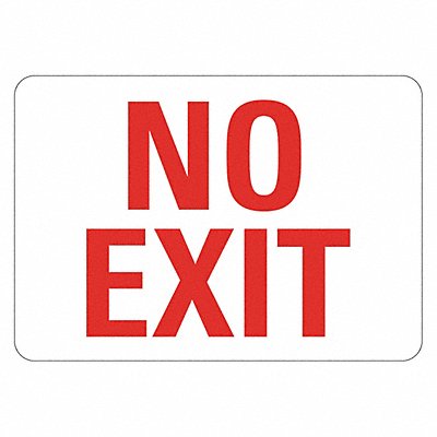 Exit Sign 10 in x 14 in Non-PVC Polymer