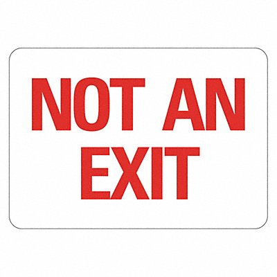 Exit Sign 7 in x 10 in Plastic