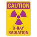 Radiation Sign 10 inx7 in Plastic