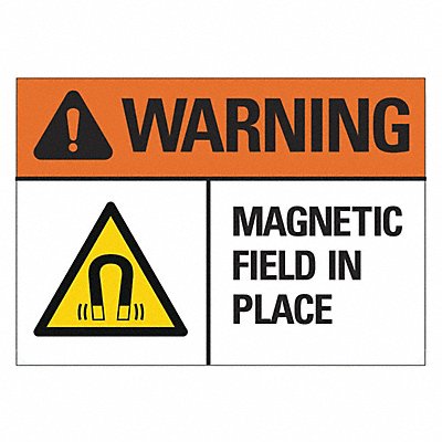 Warning Sign 7inx10in Non-PVC Polymer