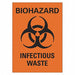 Biohazard Sign 10 inx7 in Plastic