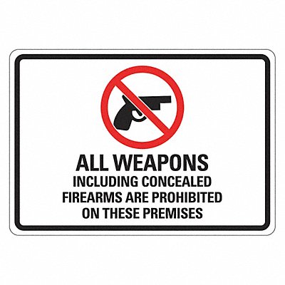 Security Sign 10x14in Rflctive Sheeting