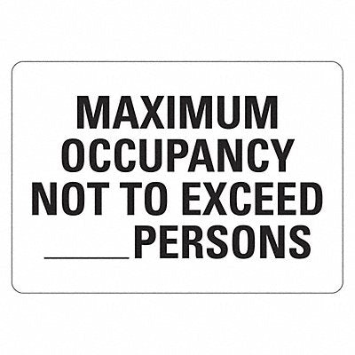 Office and Facility Sign 7x10in Plastic