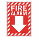 Fire Sign 10in x 7in Reflective Sheeting