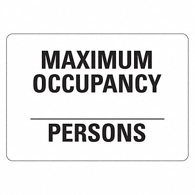 Office and Facility Sign 7x10in Plastic