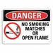 Danger Sign 7 in x 10 in Plastic