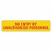 Entrance Sign 2inx9in Non-PVCPolymer PK5