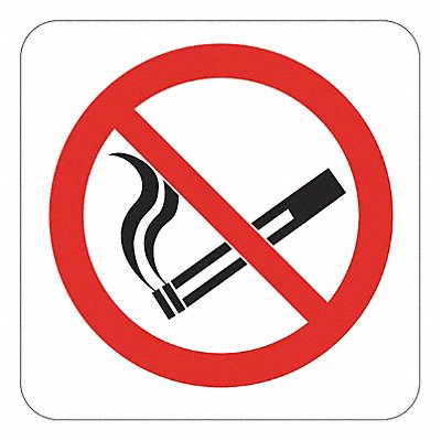 No Smoking Sign 7x5in Reflctv Sheet PK2