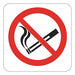 No Smoking Sign 7x5in Reflctv Sheet PK2