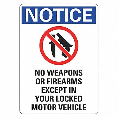 Security Sign 10 in x 7 in Aluminum