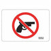 Security Sign 4x6in Rflctv Sheeting PK2