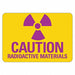 Radiation Sign 7 in x 10 in Aluminum