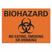 Biohazard Sign 7 in x 10 in Aluminum