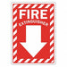 Fire Extinguisher Sign 14x10in Rflctv